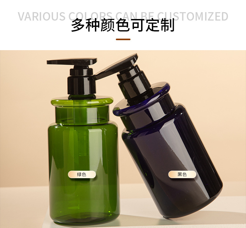 pet按壓泵頭500ml沐浴露瓶 塑料瓶化妝品包材護發素洗發水瓶